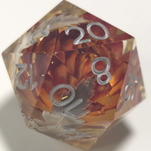 Silver and Gold D20 (25mm)