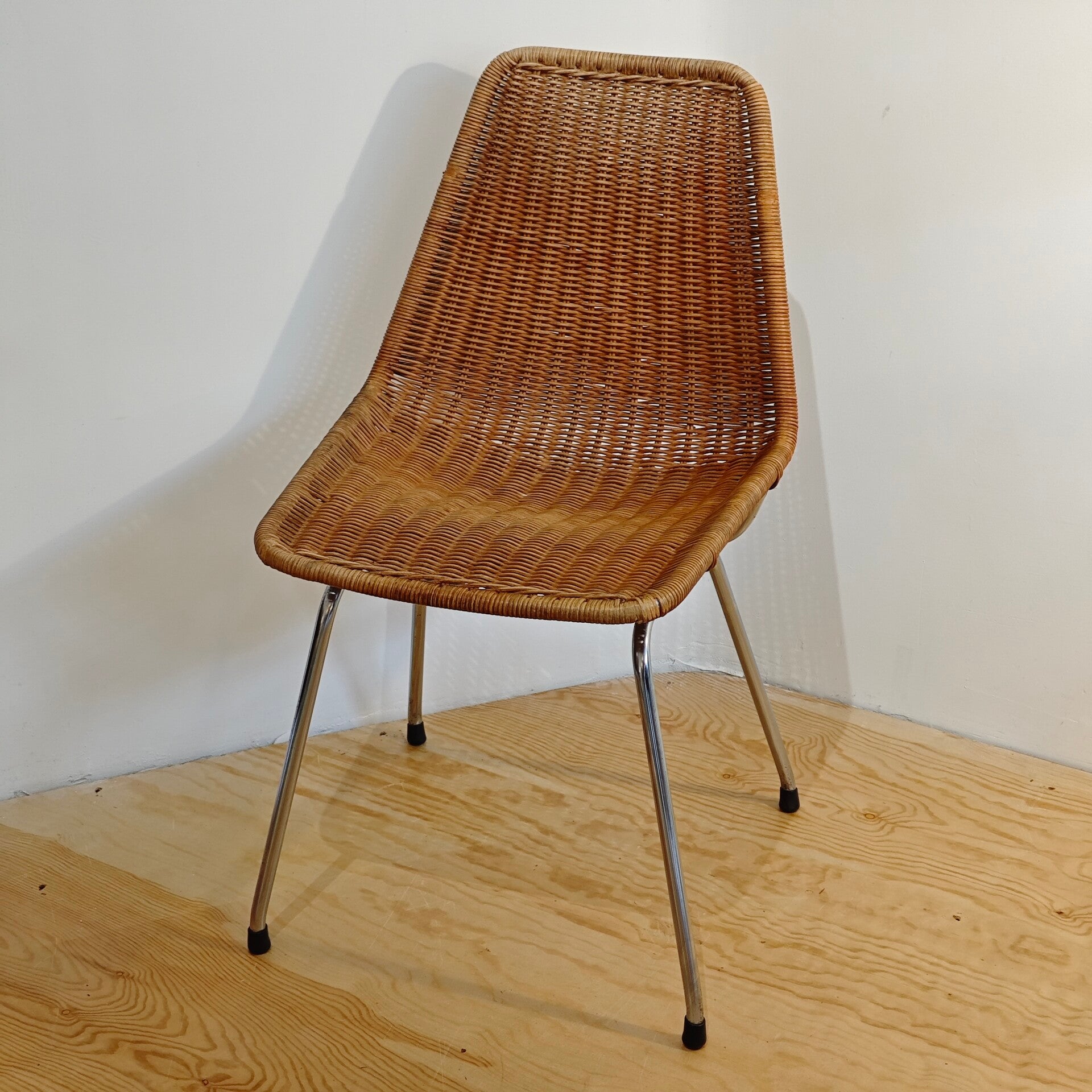 Vintage Dirk van Sliedregt rieten stoel