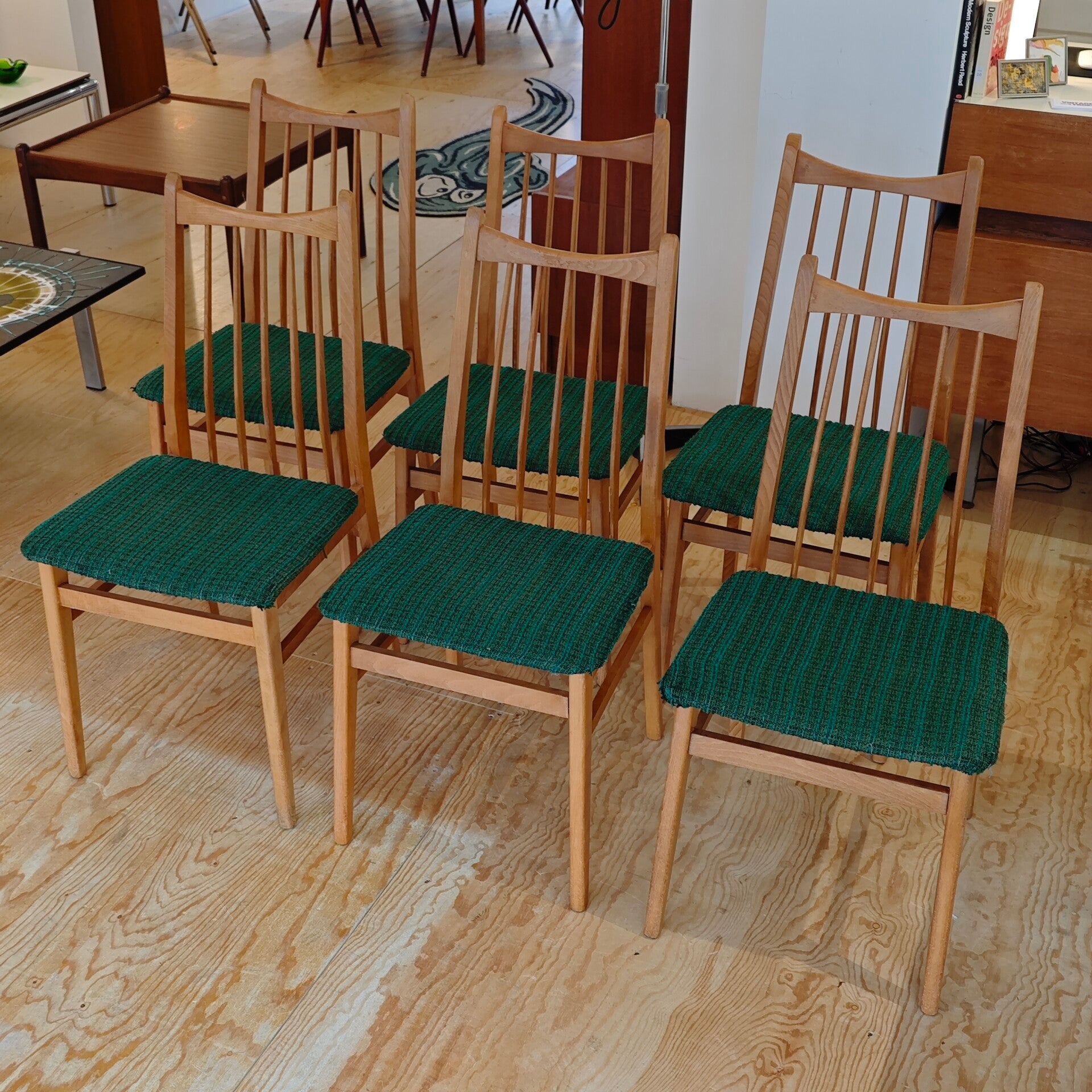 Vintage Deense eetkamerstoelen