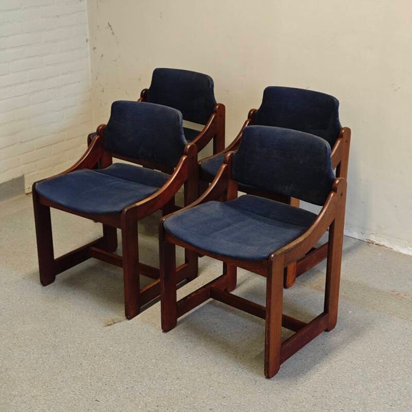 Vintage Italiaanse eetkamer stoelen