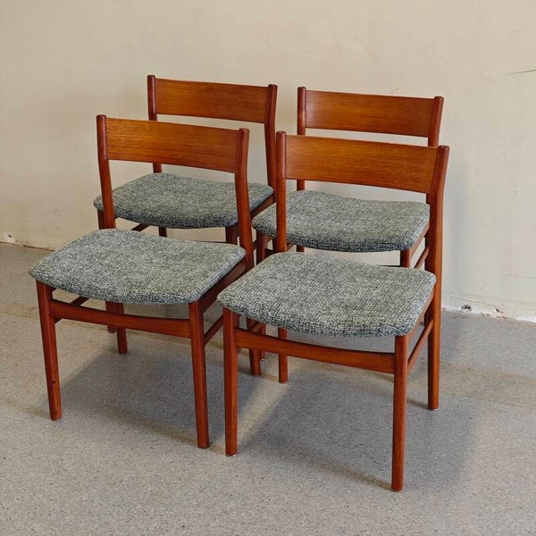 Vintage teak eetkamer stoelen Formule