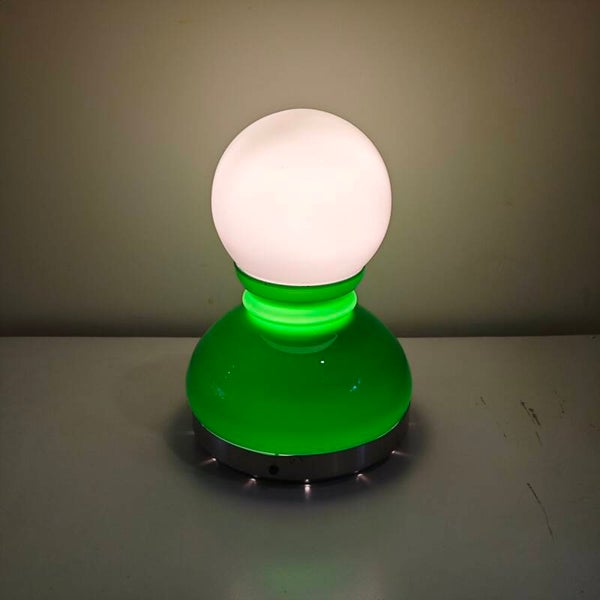 Space age tafellamp glas