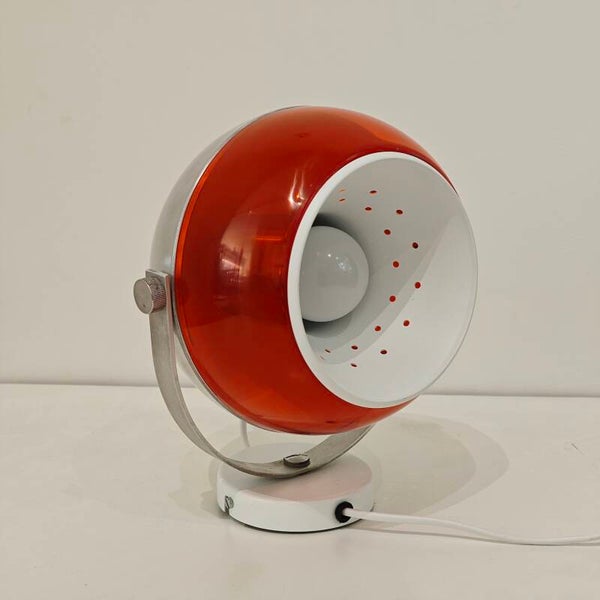 Vintage Dijkstra oranje wandlamp