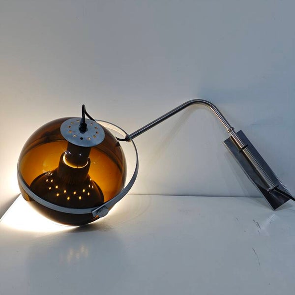 Vintage space age Dijkstra wandlamp