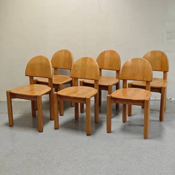Vintage Rainer Daumiller eetkamer stoelen