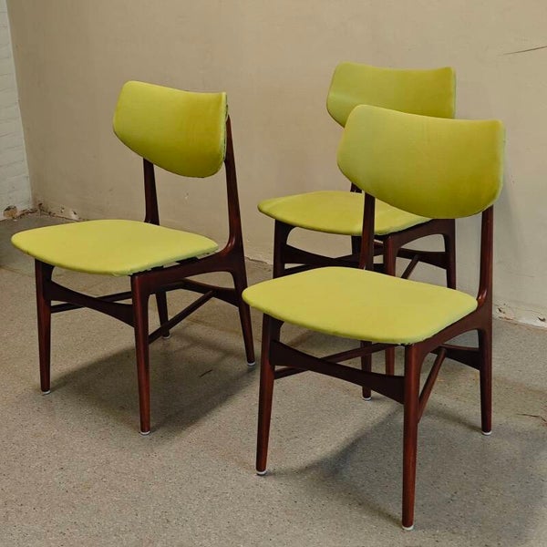 Vintage Louis van Teeffelen Wébé eetkamer stoelen
