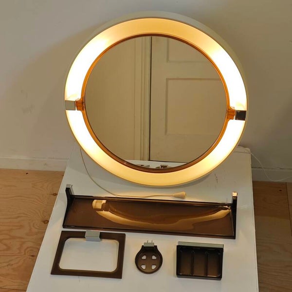 Vintage Allibert spiegel badkamerset