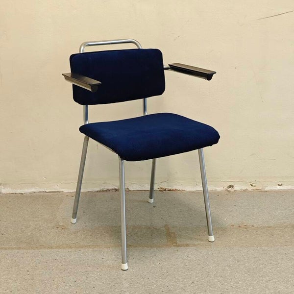 Vintage Gispen stoel blauw