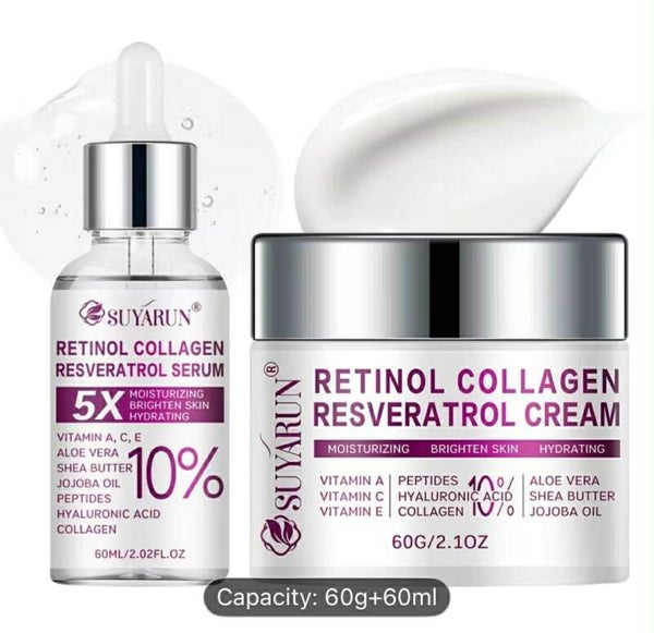 Suyarun Retinol Collagen Resveratrol Serum & Cream