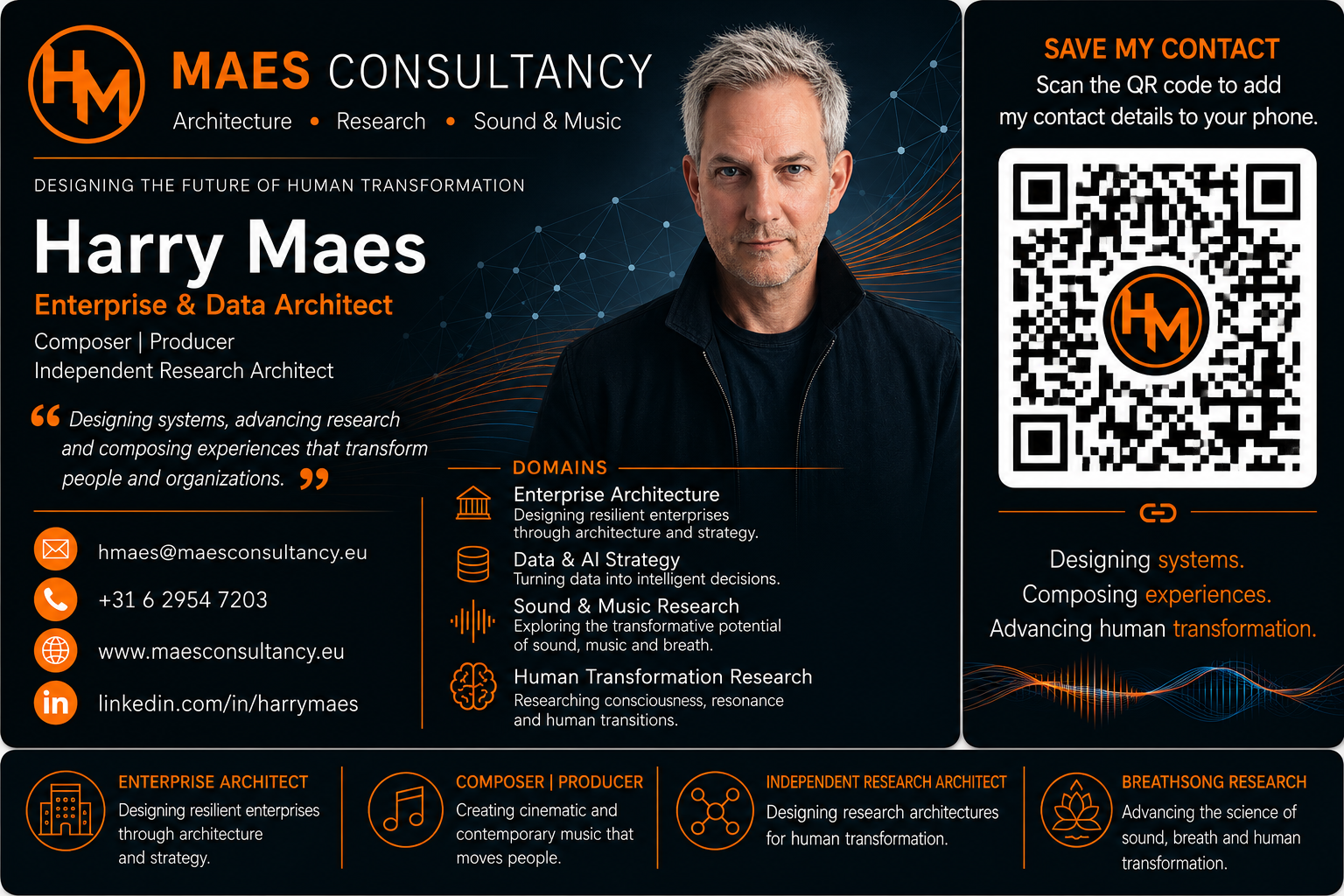 Digital business card concept