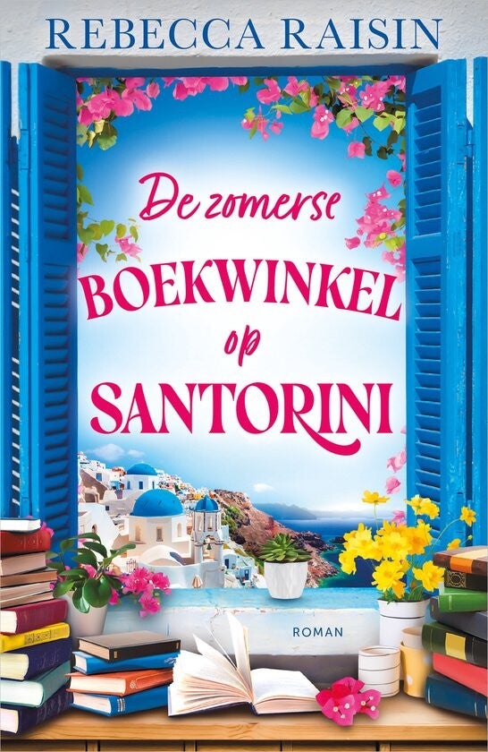 Kaft De zomerse boekwinkel op Santorini - Rebecca Raisin
