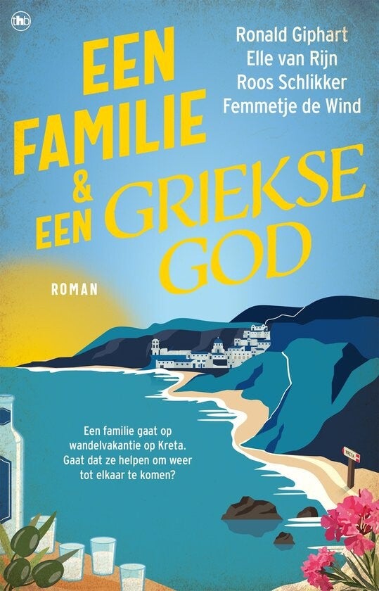 Kaft Een familie en een Griekse god