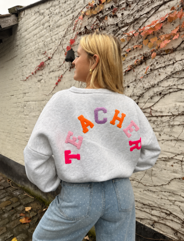 Teacher sweater colorful
