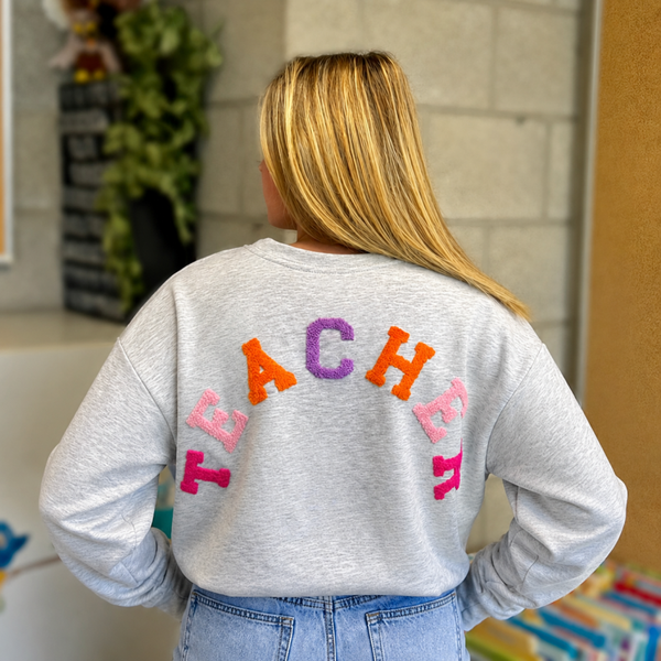 Teacher longsleeve colorful