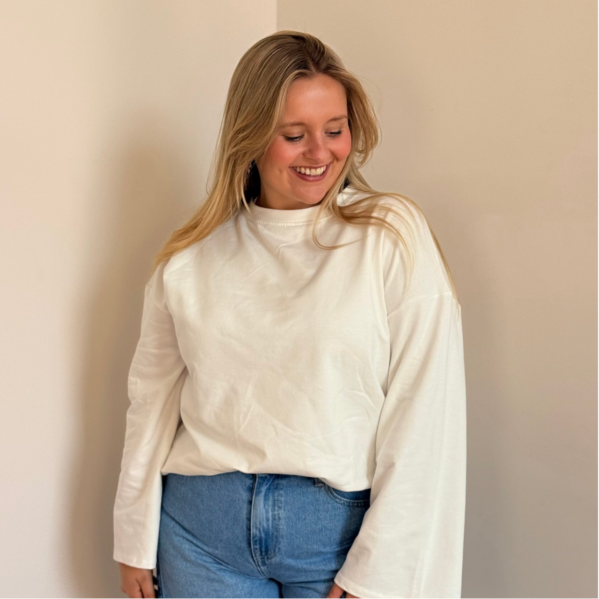 Eef basic longsleeve white