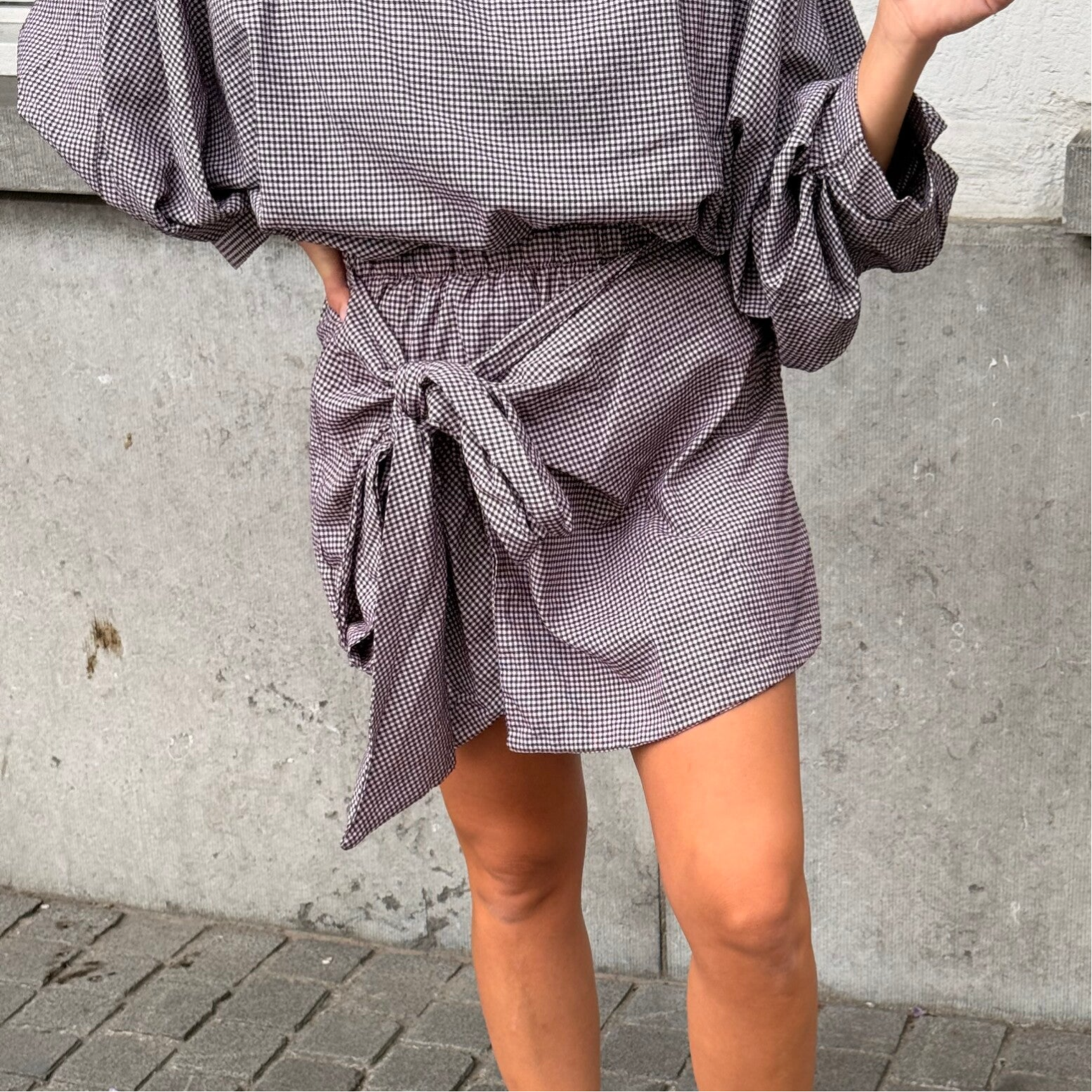 Caro skirt vichy bordeaux