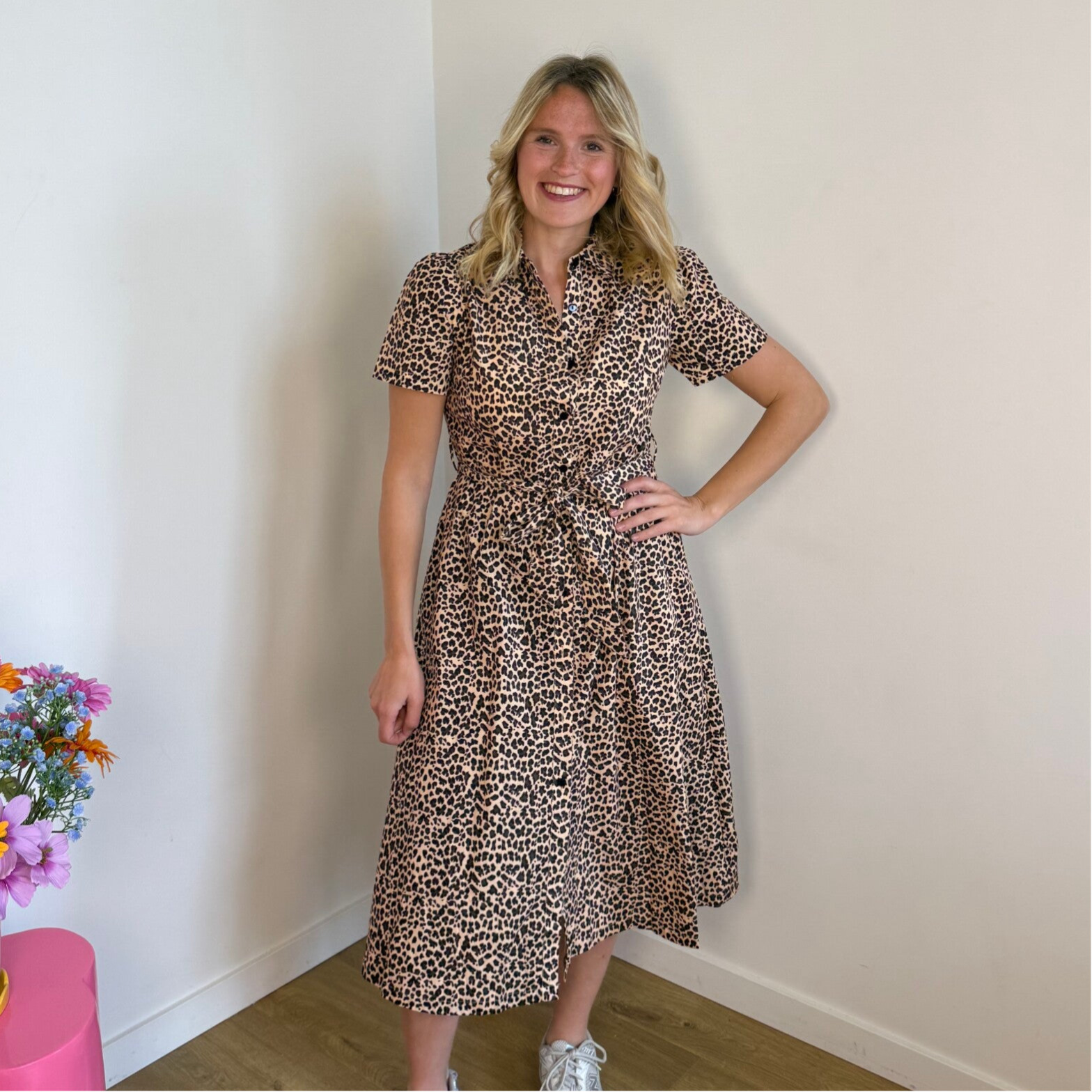 Lia leopard maxi dress
