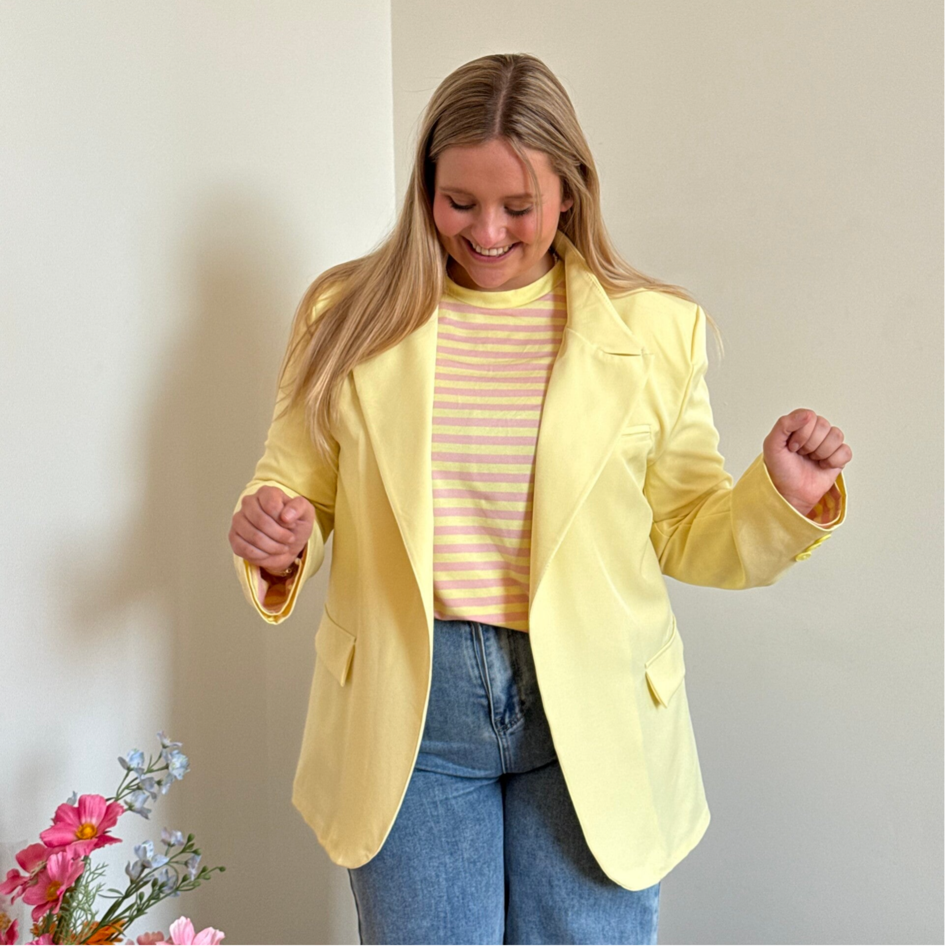 Ella blazer yellow