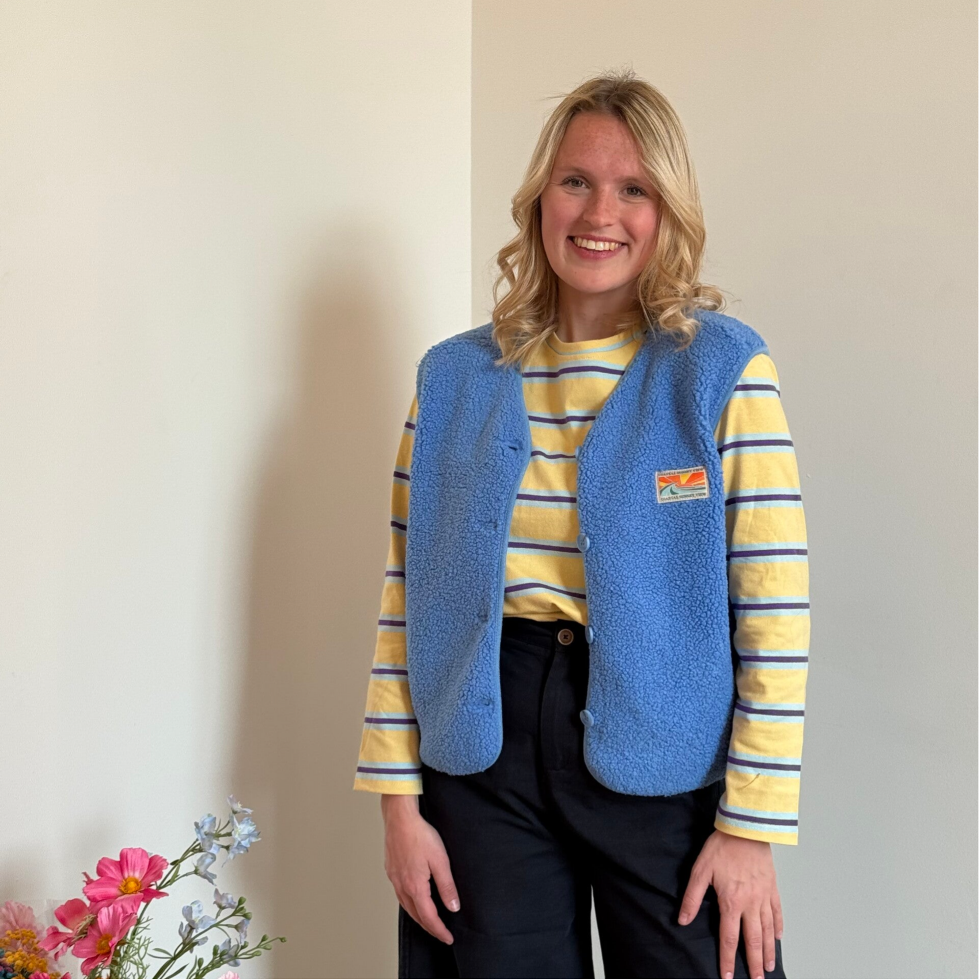 Daaike debardeur blue / patch