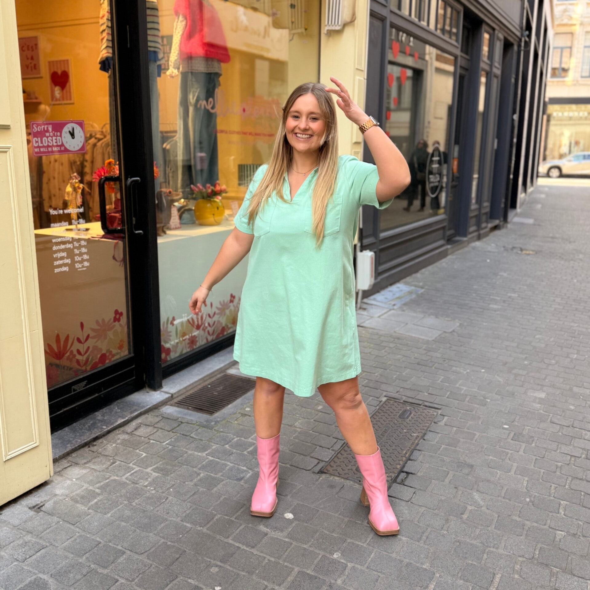 Kathleen dress green