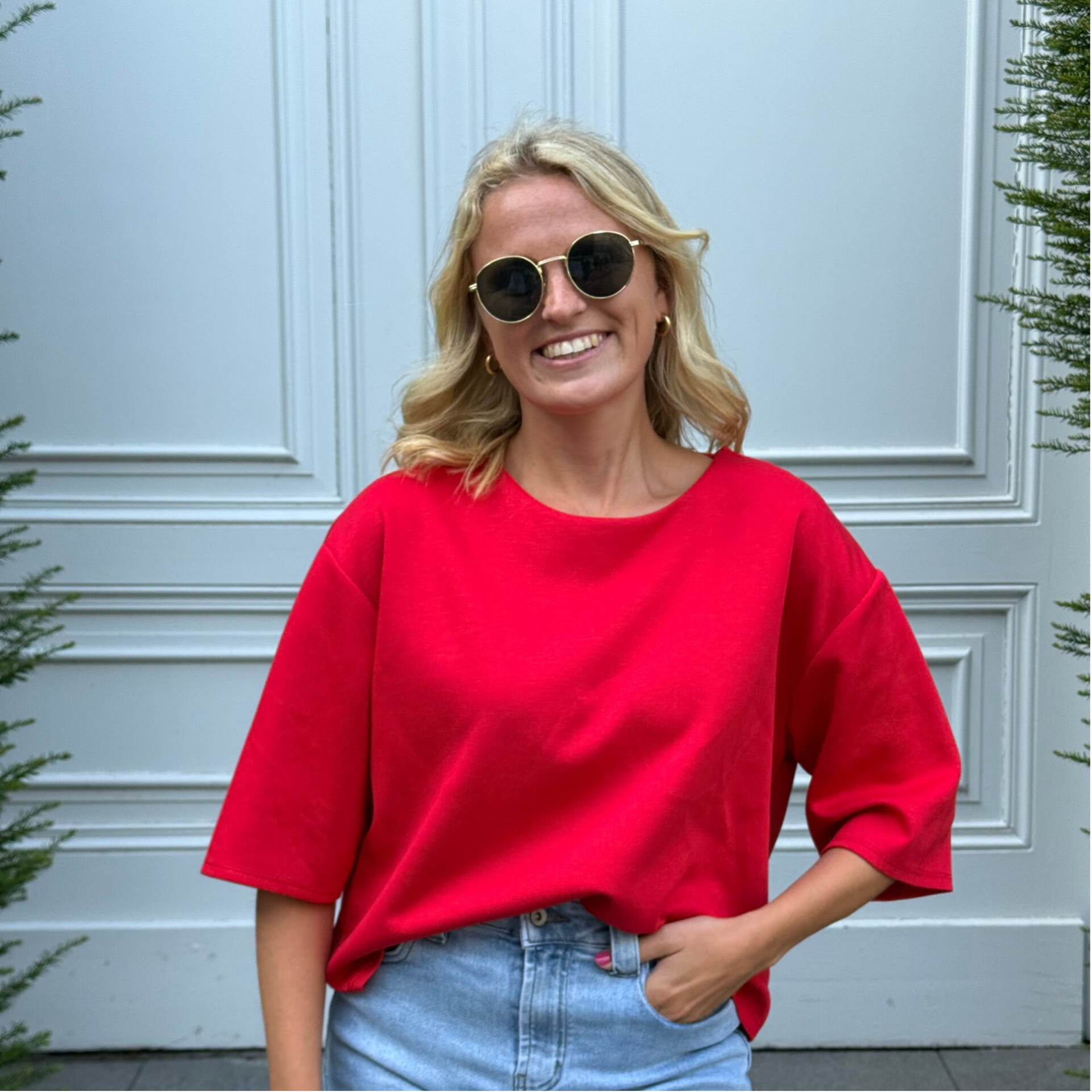Aafje t-shirt red