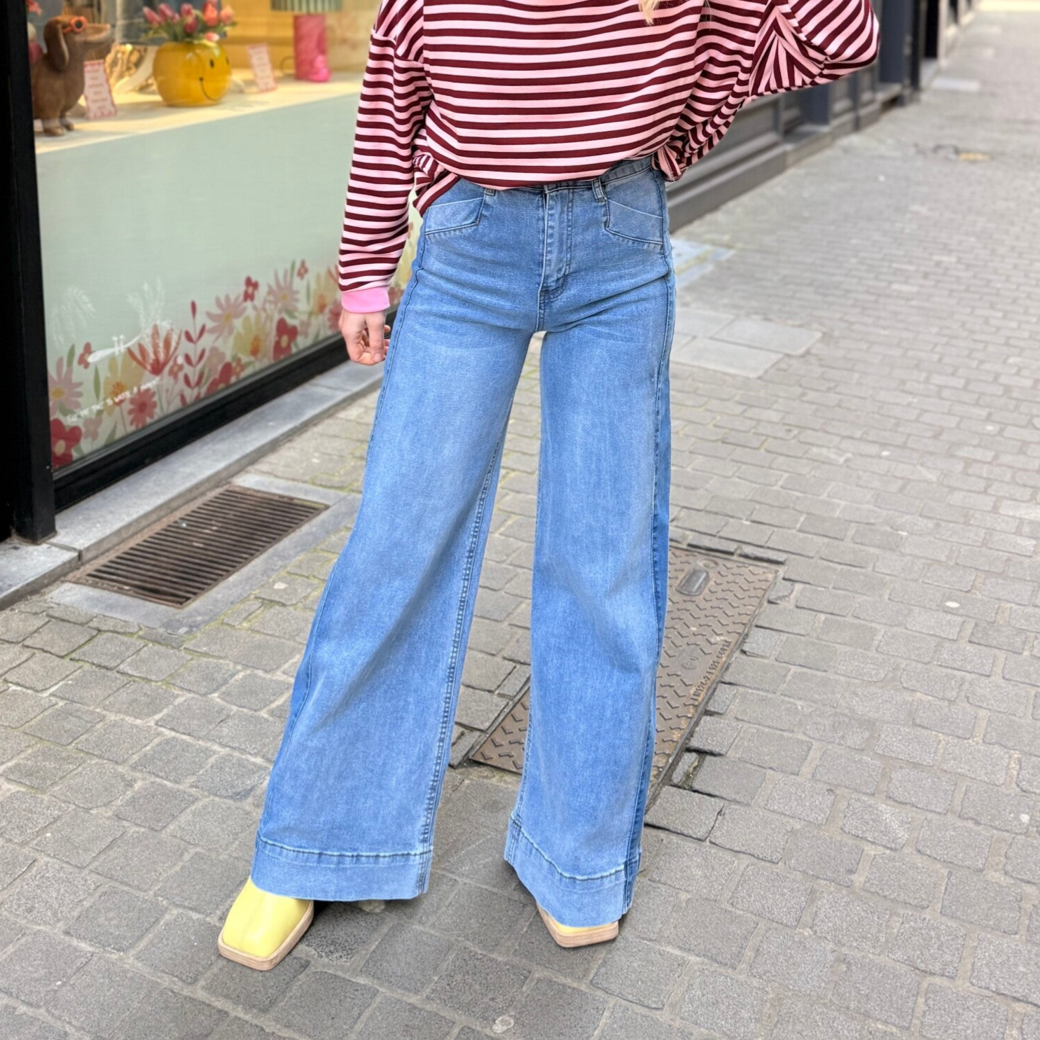 Helena jeans light blue - darkblue line