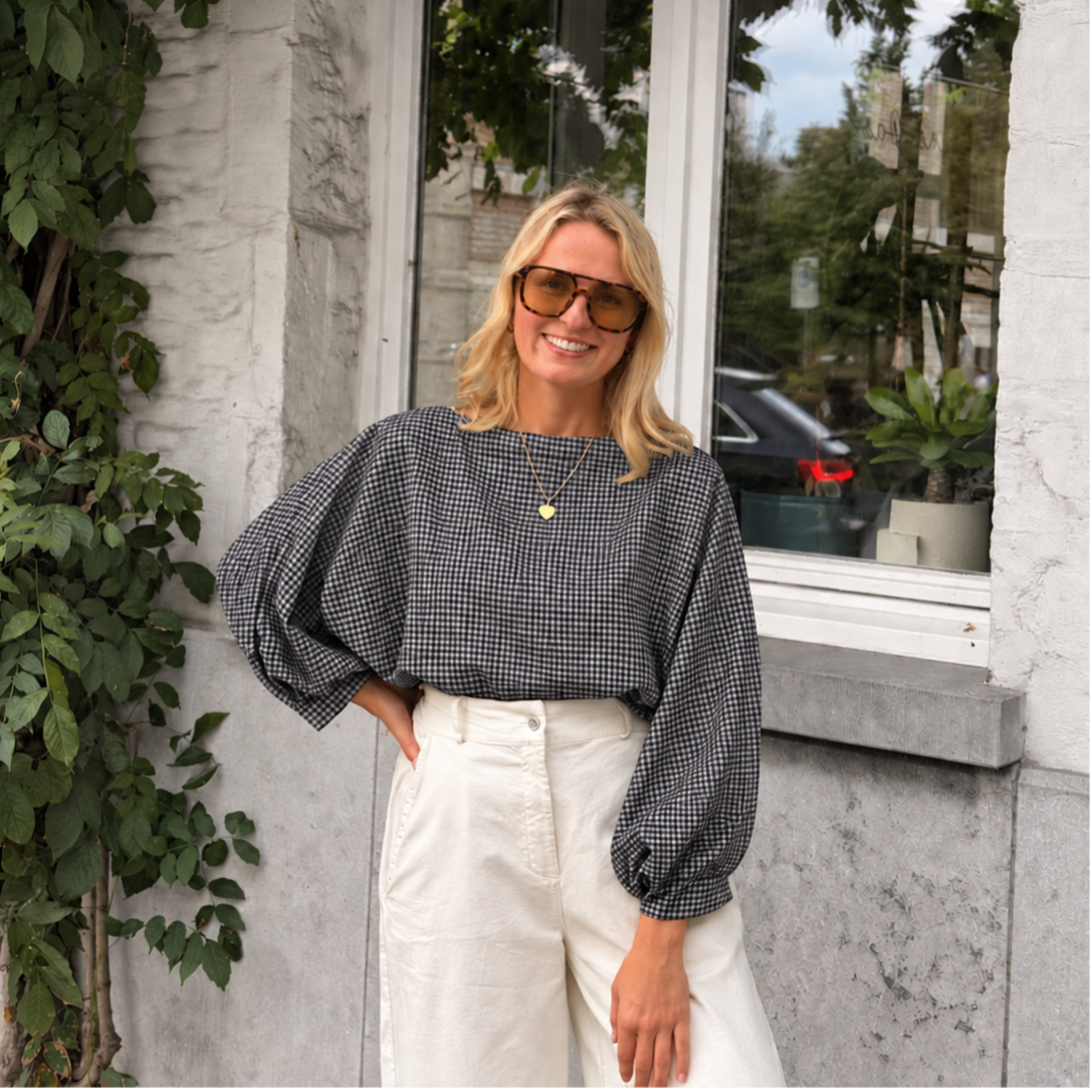 Caro blouse vichy black