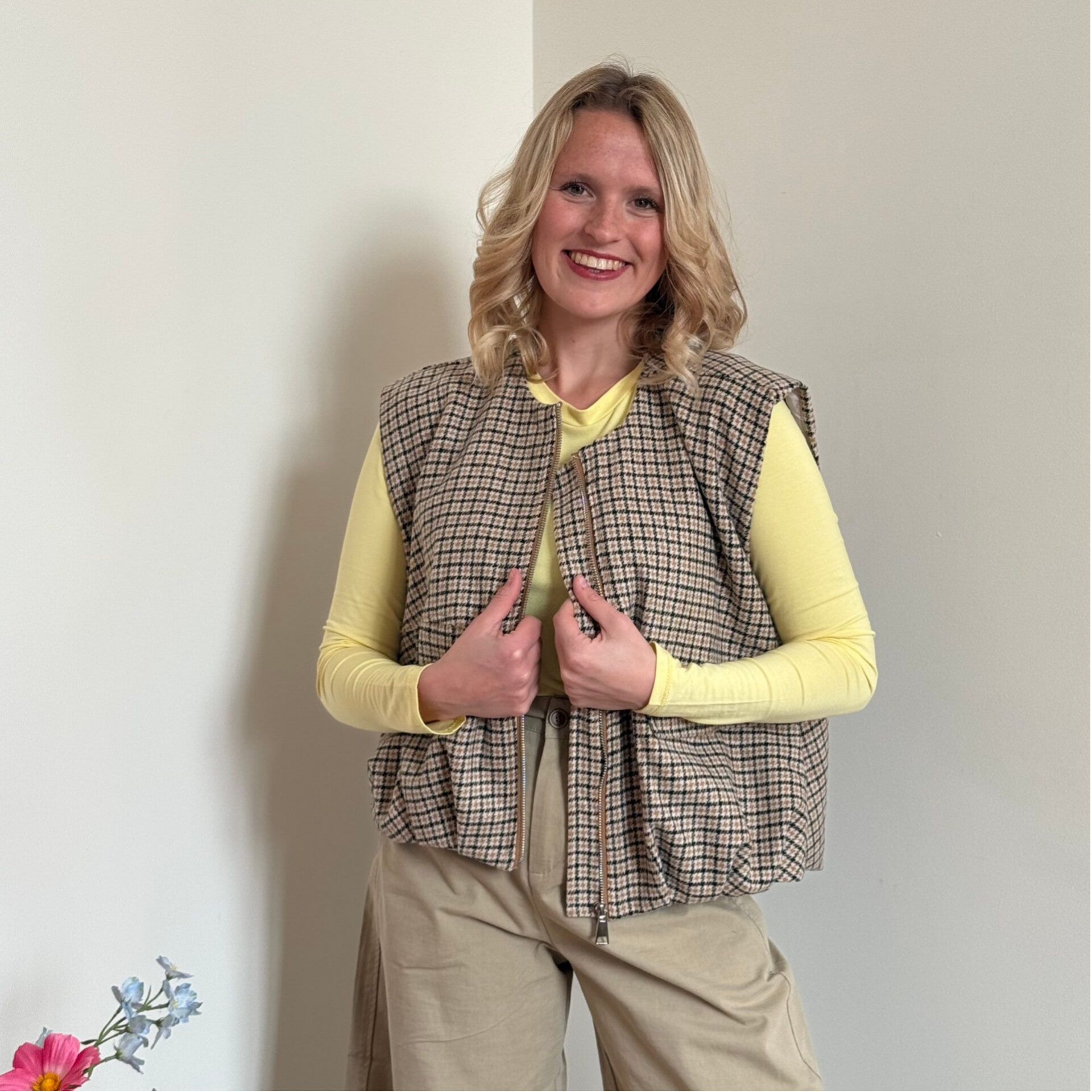 Eline debardeur geruit