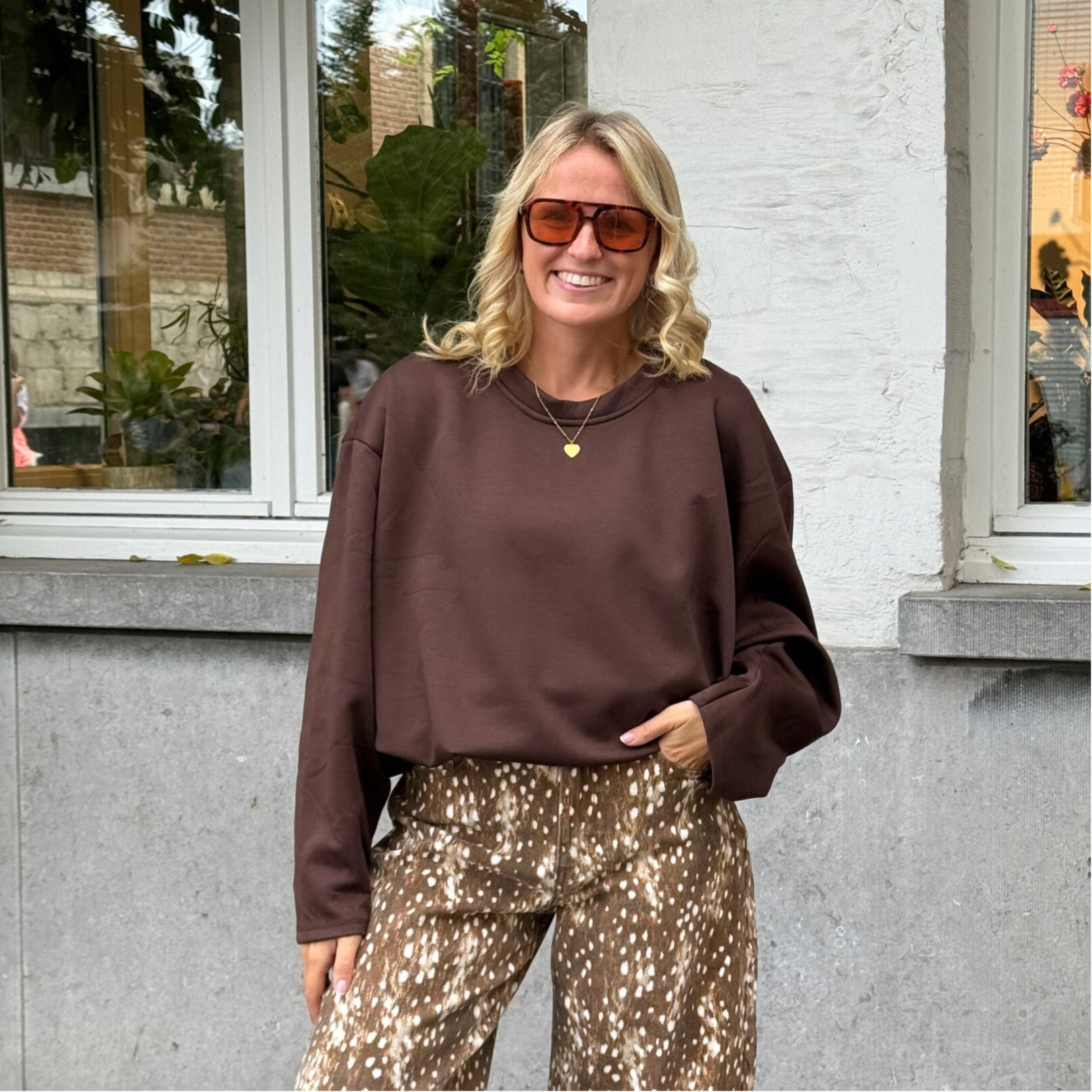 Veerle sweater choco