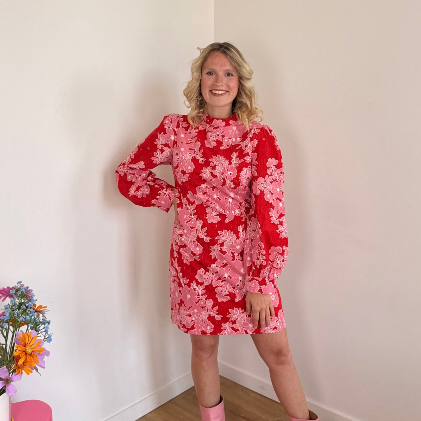 Nola dress pink