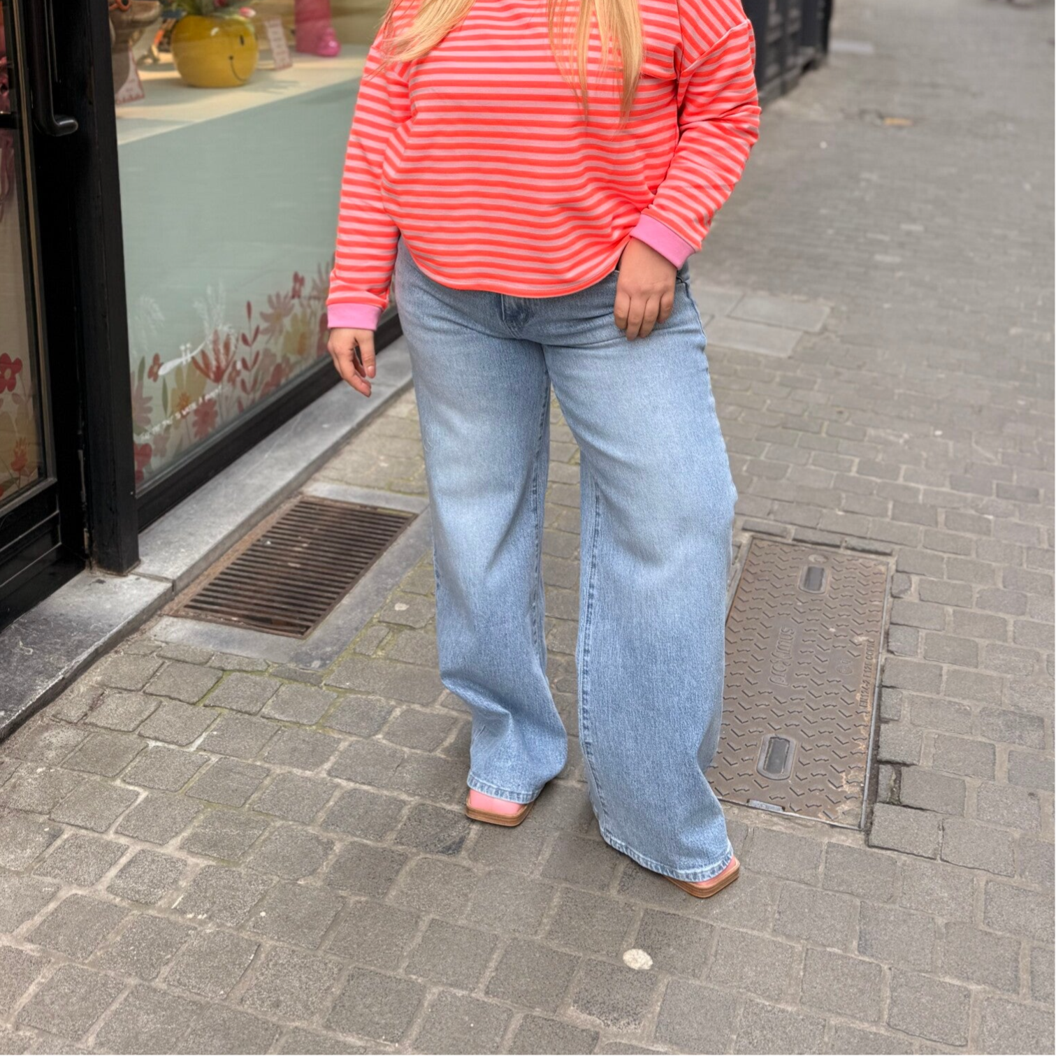 Rhani jeans blue glitter