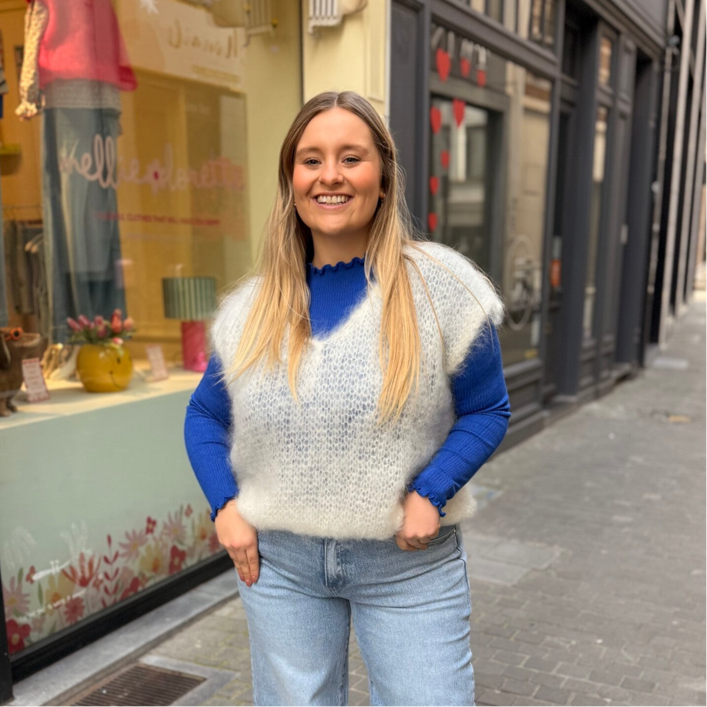 Evi knitwear broken white