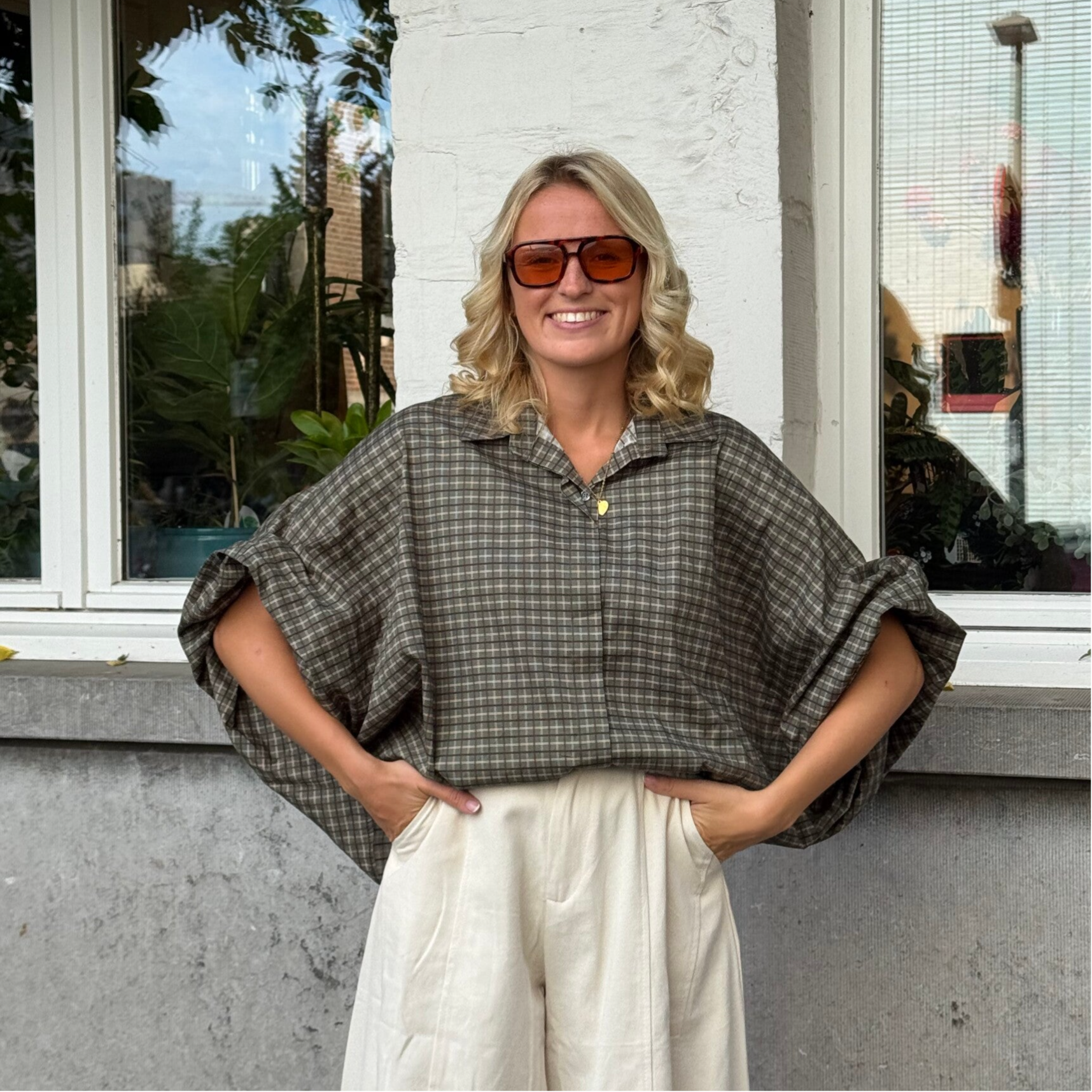 Charlie blouse green
