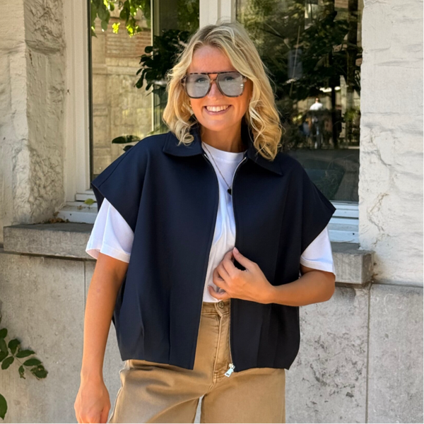 Mia summer jacket navy blue