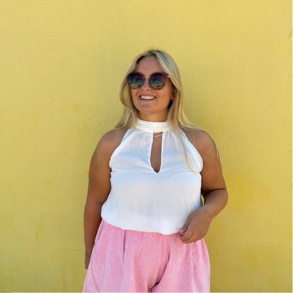 Lena top white