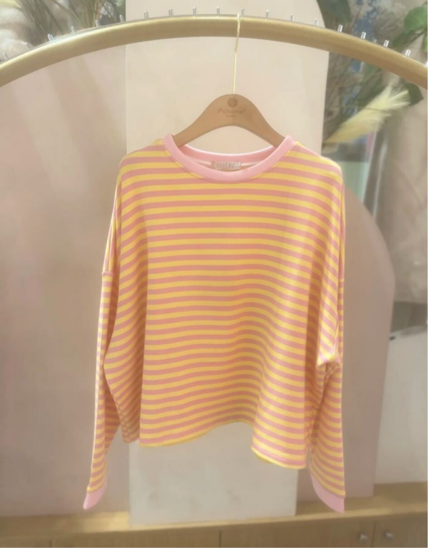 Madelon longsleeve pink yellow