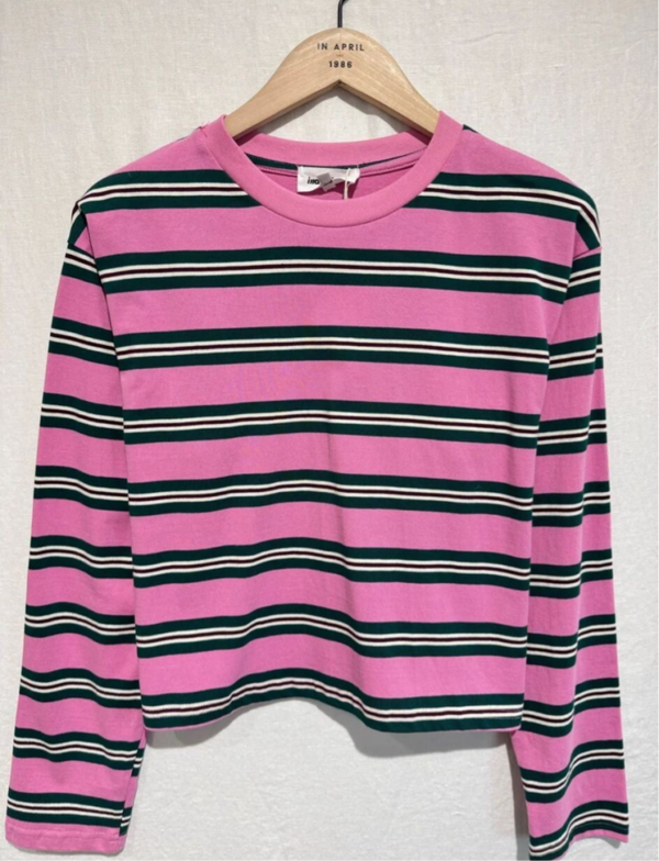 Olivia longsleeve pink green