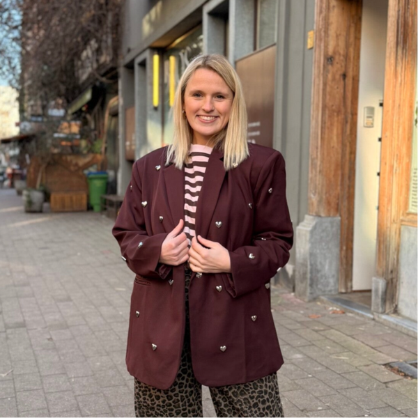 Liz blazer hearts bordeaux