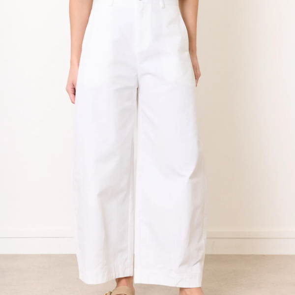 Adeline chino pants white
