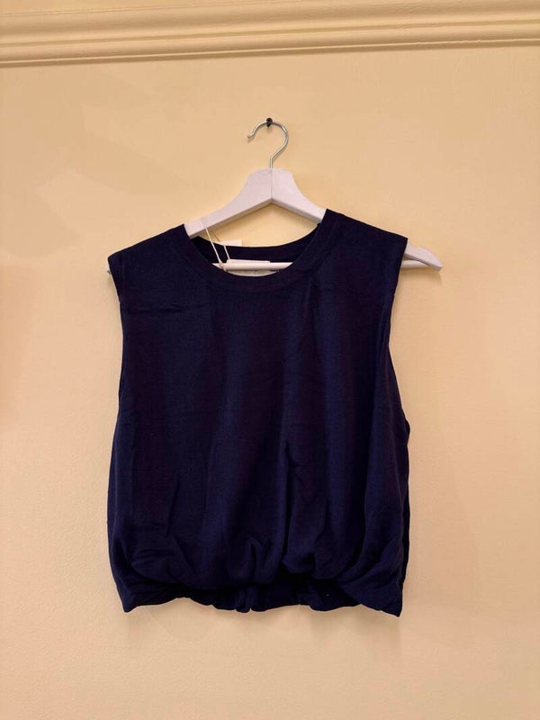 Liz top navy blue