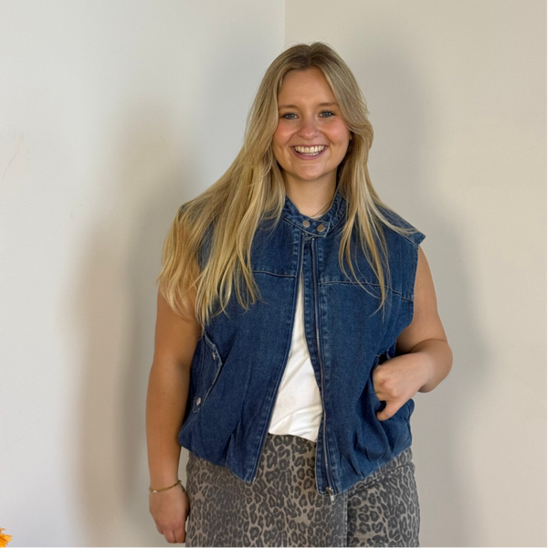 Vicky jeans vest blue