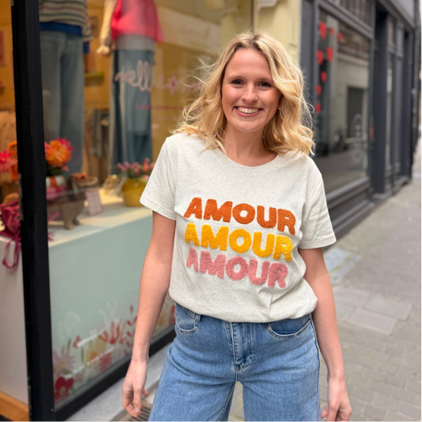 Jermaine t-shirt grey amour