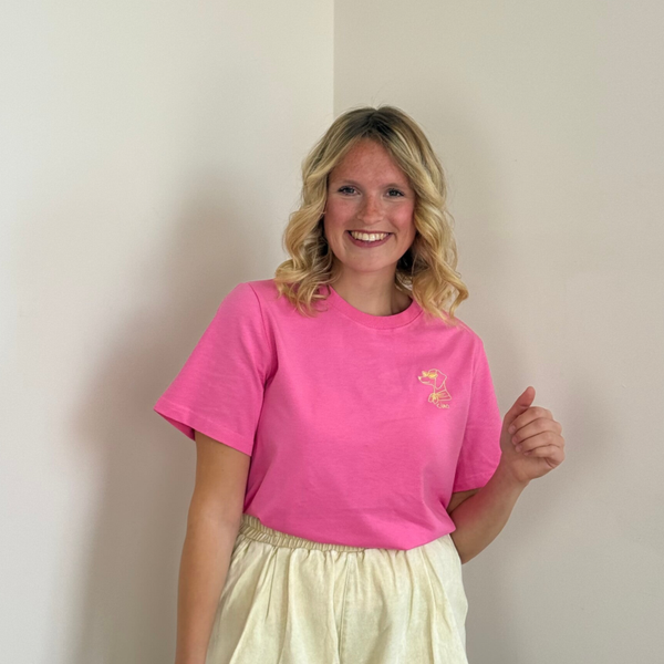 Maurice t-shirt teckel pink