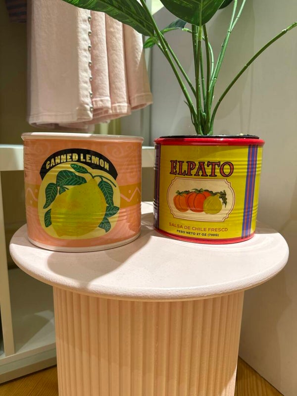 Elpato / canned lemon plantpot