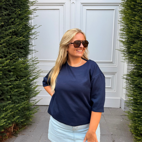 Willema oversized t-shirt navy blue