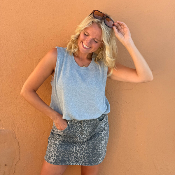 Liz top grey