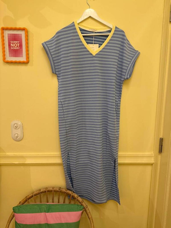 Madelon dress blue stripes