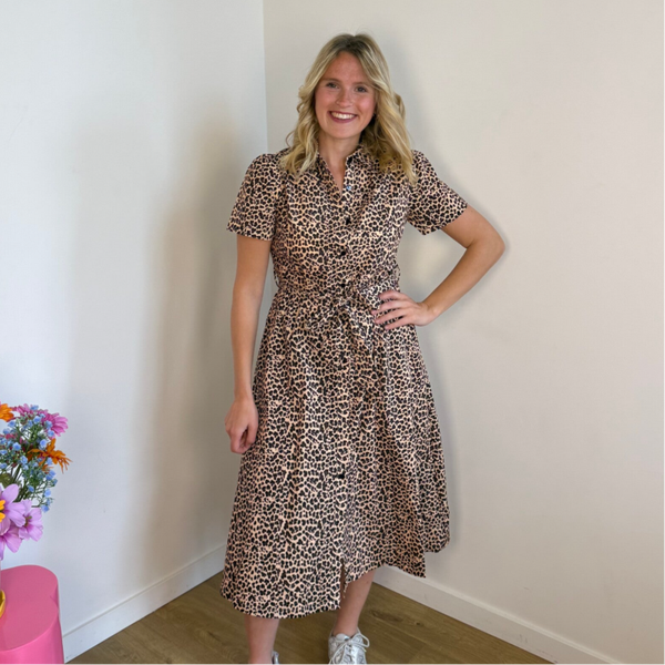 Lia leopard maxi dress