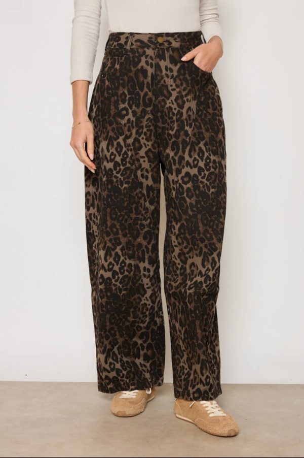 Lou leopard jeans loose fit