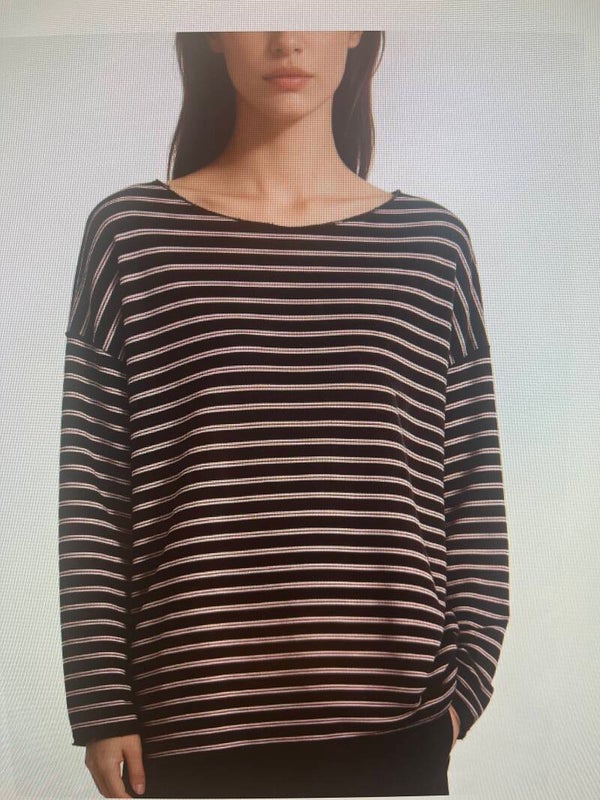 Mila striped longsleeve rose shadow